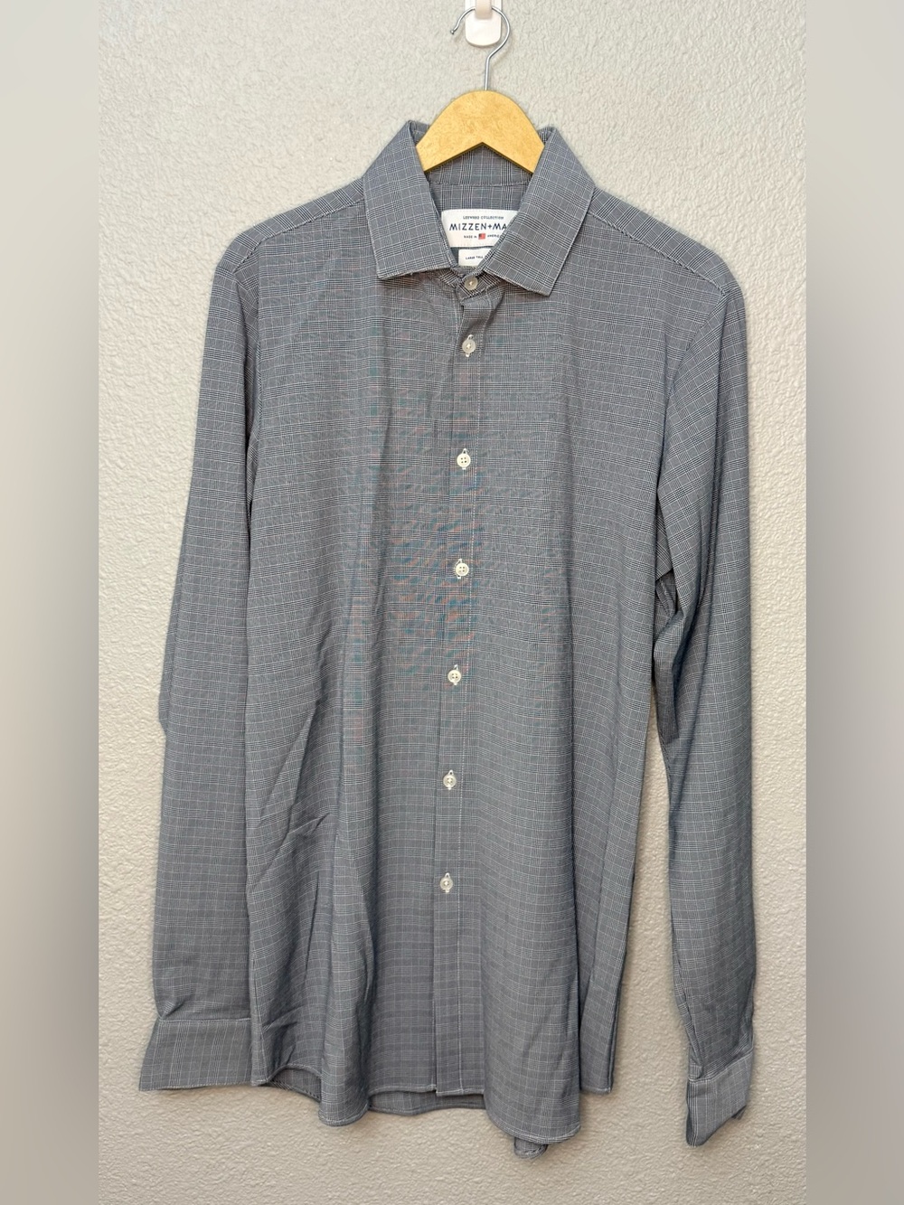 Mizzen+Main | Leeward Collection Button-Down Shirt | Gingham | Size Large Tall